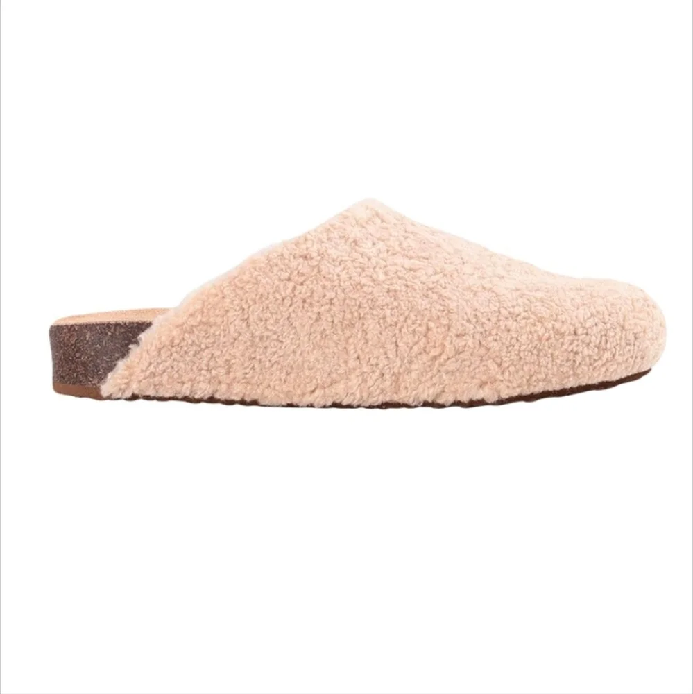 STEVE MADDEN Vesa sherpa fleece mules/slides size 10